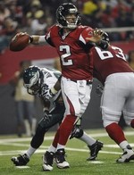 With Vick Injured, Falcons Come Bac