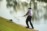 Haas Hits from Lake to Par 17th