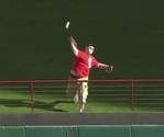 Fan Fields Rays' Home Run and Throw