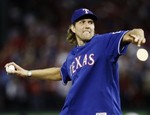 Nowitzki Throws 1st Pitch of Game 3