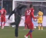 Fan Sucker Punches Soccer Player