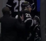 Flyers Coach Shoves Stars' Ott