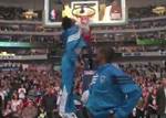 Mavs' Williams Kisses Rim Before Ga