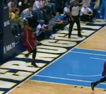 Wade Throws Full-Court Pass to LeBr