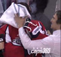 Perrault Gets Hat Trick Followed by Pie in the Face from Ovechkin