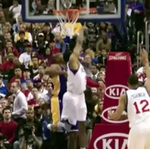 Iguodala Throws Up No-Look, Over-th