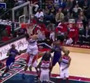 Wizards' McGee Goaltends Shot Into Stands