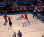 Rubio Dribbles Between Defenders Leg, Throws Oop to Griffin