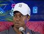 Tiger Woods Snaps at Reporters