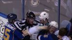 Sharks and Blues Brawl at End of Ga