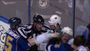 Sharks and Blues Brawl at End of Game