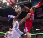 Griffin Dunks on Faried