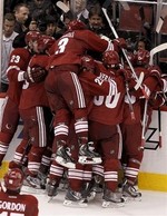 Coyotes' Whitney Scores Game-Winnin