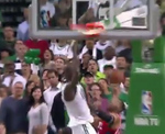 Garnett Slams Rondo's Miss for Cruc