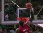 LeBron Flies Through Lane for Putback Dunk