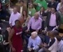 Fan Hits Wade in the Face With Basketball