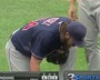 Indians Closer Perez Throws Up on Field
