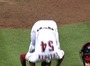 Reds' Chapman Celebrates With Somersaults