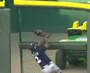 Brewers' Morgan Crashes into Gate, Makes Catch