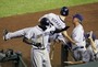 Padres' Maybin Hits Long Blast into Picnic Area