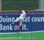Minor Leaguer Scales Wall to Make Grab