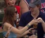 Foul Ball Winds Up in Fan's Beer