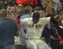 Giants' Cabrera Jumps Into Seats While Making Grab