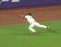 Angel Pagan's Diving Grab Starts Double Play