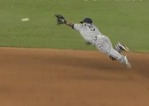 Padres' Amarista Lays Out, Throws S