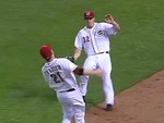 Reds' Frazier Makes Over-the-Should