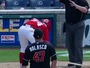 Bryce Harper Breaks Bat on Home Plate