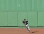 Twins' Revere Makes Over-the-Shoulder Grab