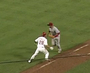 Reds' Cairo Misses Tag and Drops the Ball