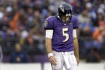 Flacco Throws Goal Line Pick Return