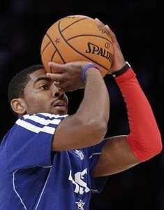 kyrie irving puts on three point shooting clinic video kyrie irving shooting form
