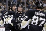Penguins Light Up Scoreboard in New