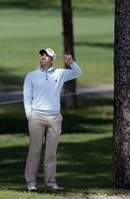 Sergio Garcia Hits Shot in a Tree