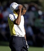 Tiger Literally Sinks Shot off the 