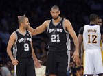 Spurs Sweep Lakers in Round 1