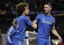 David Luiz Blasts Curling Goal