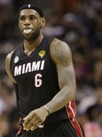 LeBron Rejects Duncan at the Rim