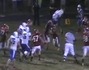 High School Player Hurdles Defender