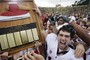 Andrew Luck Bowls Over Cal DB