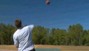 Joe Flacco Hits Skeet Targets with Football