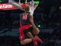 DeRozan #1: Pass Behind Backboard to Between Legs