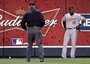 Baseballs Get Stuck Under Outfield Walls