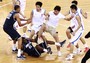 Georgetown Basketball Fights Chinese Team